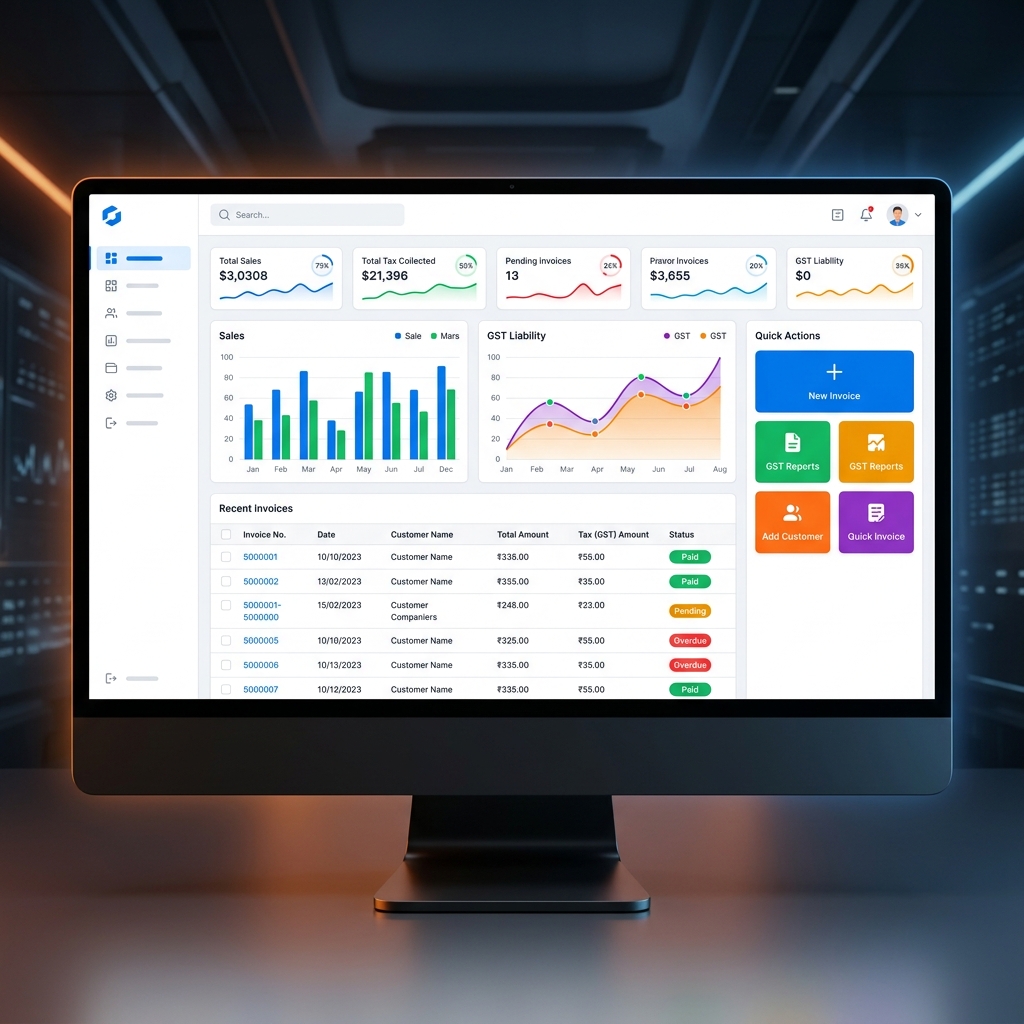 GST Billing Software Dashboard Patna