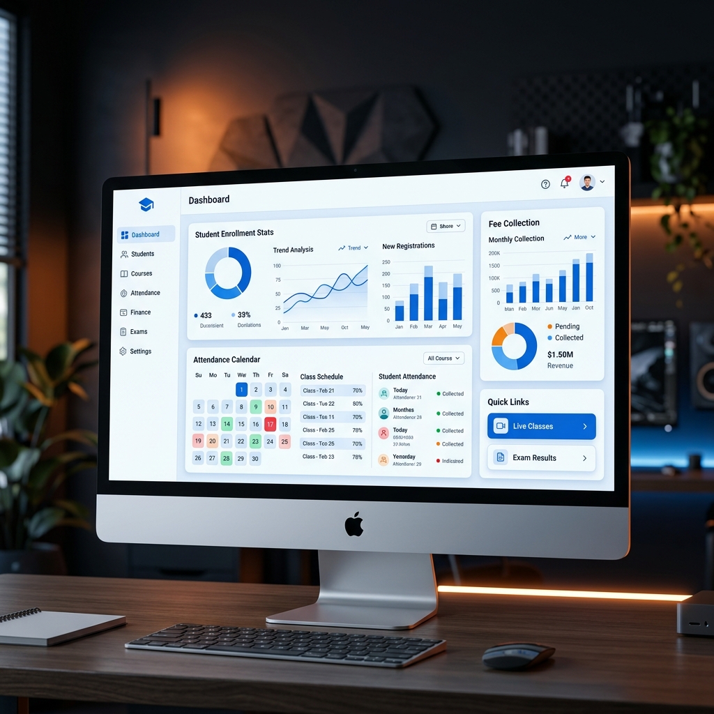 Coaching Management Software Dashboard Patna