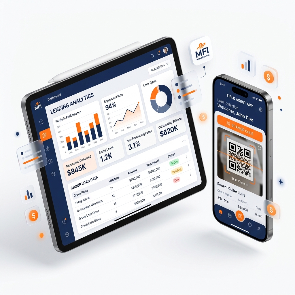 Microfinance ERP Mockup